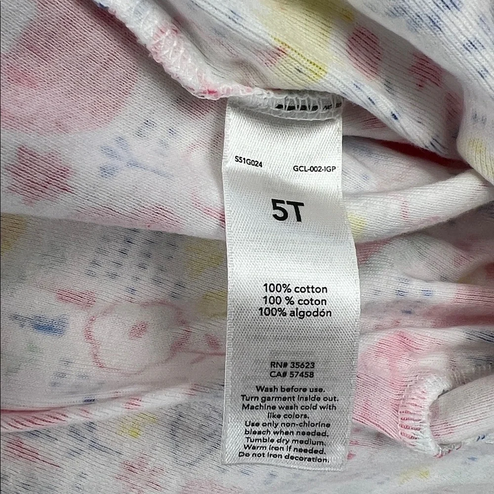 Simple Joy (Carter’s) - Sleep ‘n’ Play - Pink, Yellow, White - Size 5T - Dino